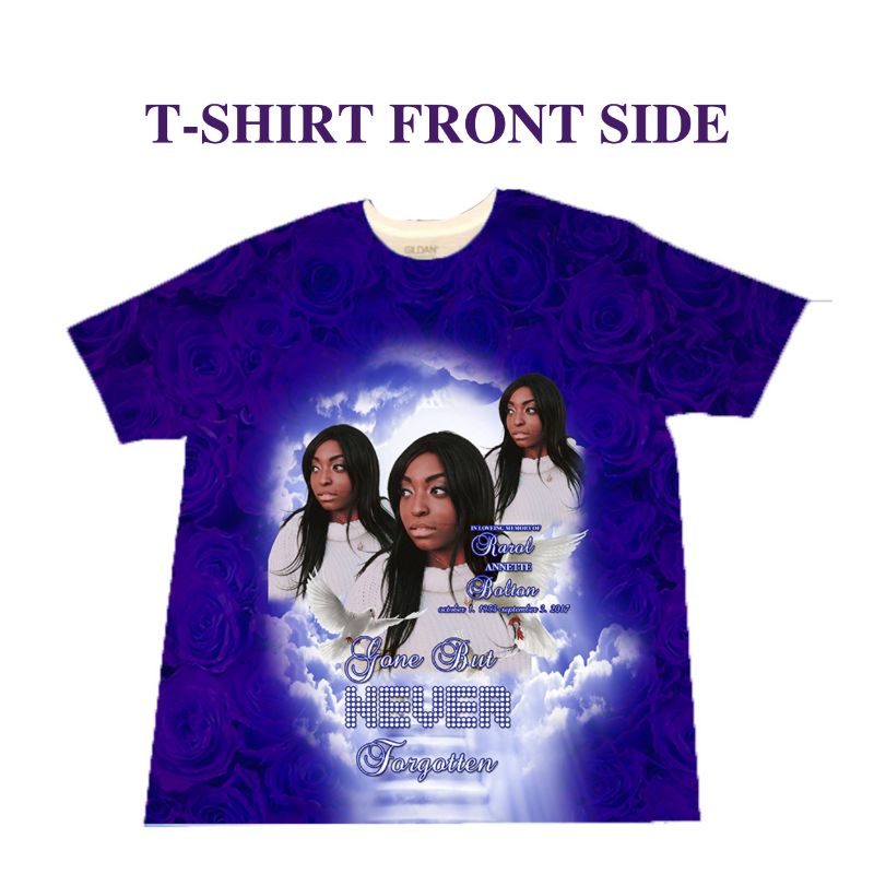 Print and All-in RIP T-shirt Customization, In loving Memory, Rest in Peace  T-shirt, Memorial T-shirt - Obituary Store